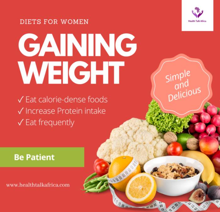 Weight Gain Diets for Women